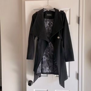 Guess Black Pea Coat